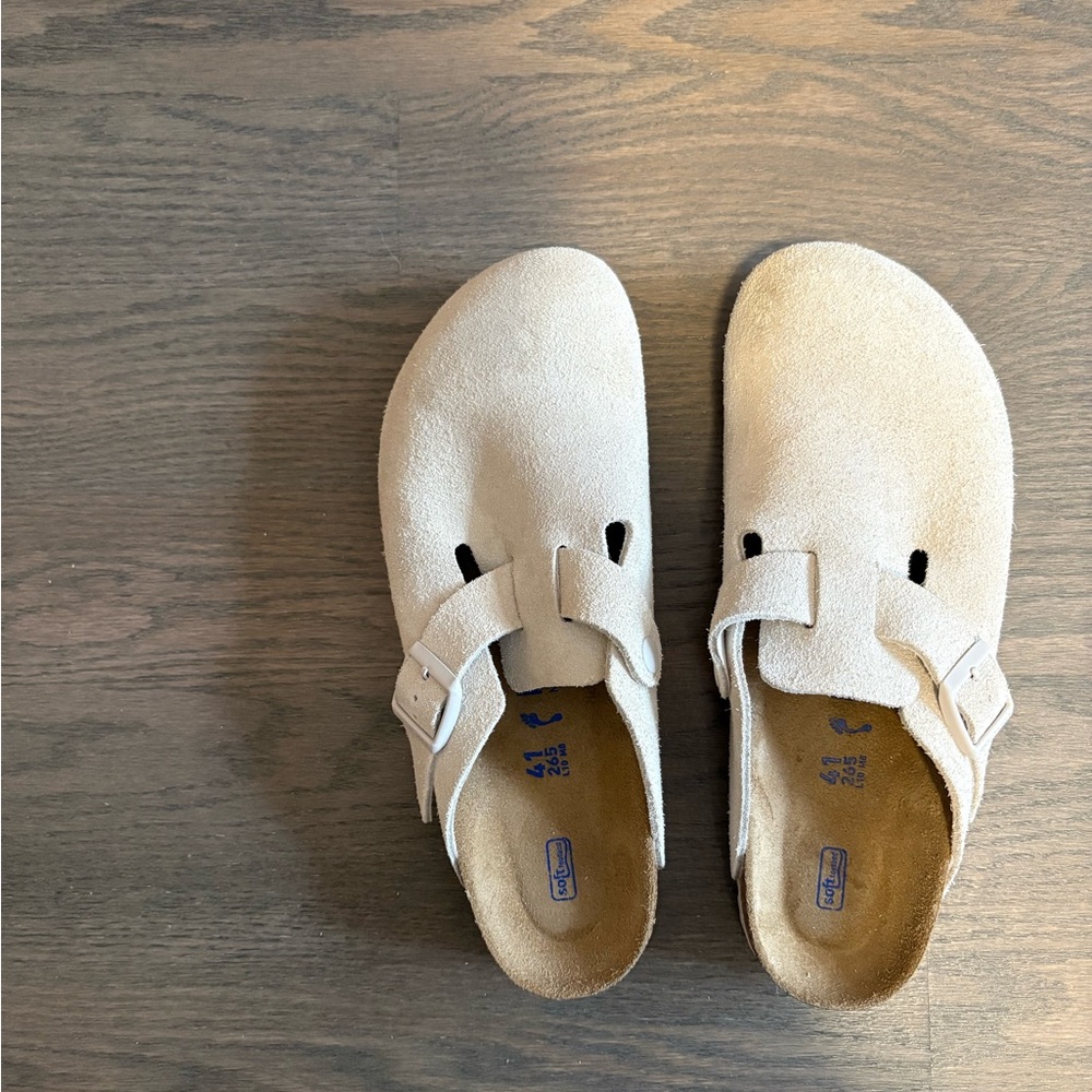 Birkenstock Boston Antique White clogs